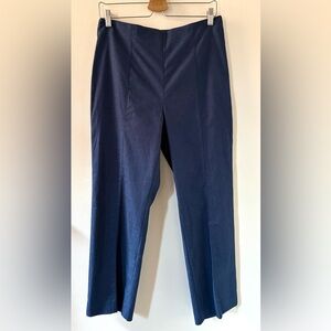 NWT Brand New Ann Taylor 🖤 Navy Blue Cotton Pants size 10 Petite 10P minimalist
